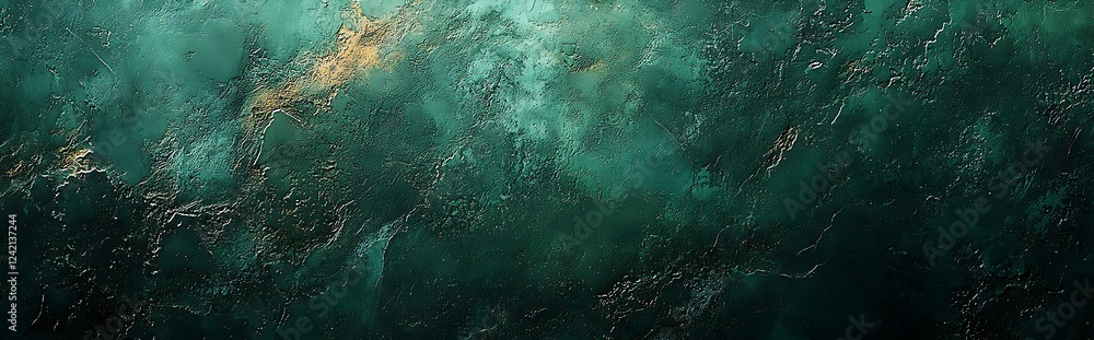 Poster a dark green abstract background with a grainy texture design, providing a deep and lush visual elem