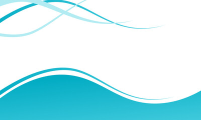 Blue Abstract With Flowing Waves on Minimalist Background. Depicting a minimalist abstract design featuring flowing blue curves against a light background, conveying fluidity and calm.