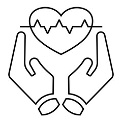 Healthcare icon. outline icon style