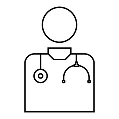 Doctor icon. outline icon style