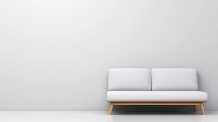 home decor minimalism with space-saving scandinavian. Space-saving pull-out sofa bed with clean lines and light gray fabric, blending comfort and Nordic minimalism