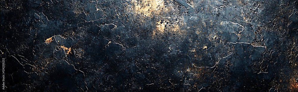 Poster a design featuring dust and scratches in a black abstract background, creating a vintage effect with