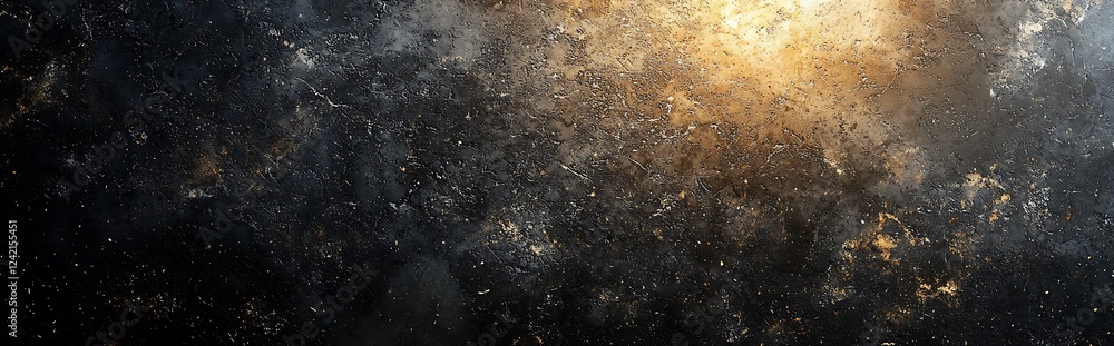 Poster a design featuring dust and scratches in a black abstract background, creating a vintage effect with