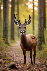 Obraz premium Dear In Forest