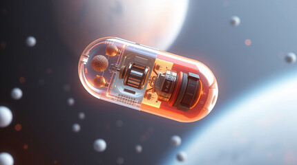 Biotech pill with microchip