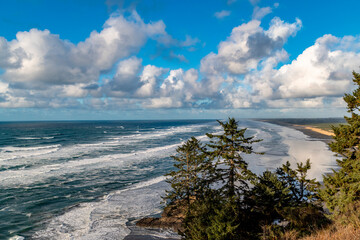 Bell's Viewpoint at Cape Disappointment State Park, Washington State, USA.