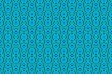 Fototapeta premium Seamless Wallpaper Tile Fashion Luxury Art Perspective Endless Background Template Graphic Geometric Shape Decoration Symmetric Fabric Design Visual Digital Textile Interior Cloth Texture Pattern.