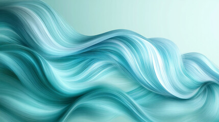 Abstract teal waves flow, background gradient. Design, website, banner