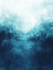 Abstract teal cloudscape, ethereal, calm, peaceful background, ideal for meditation