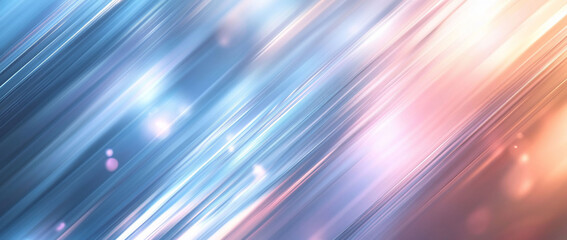 Abstract diagonal light streaks, pastel background, bokeh effect, website design