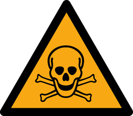 Simbolo attenzione pericolo di morte W016