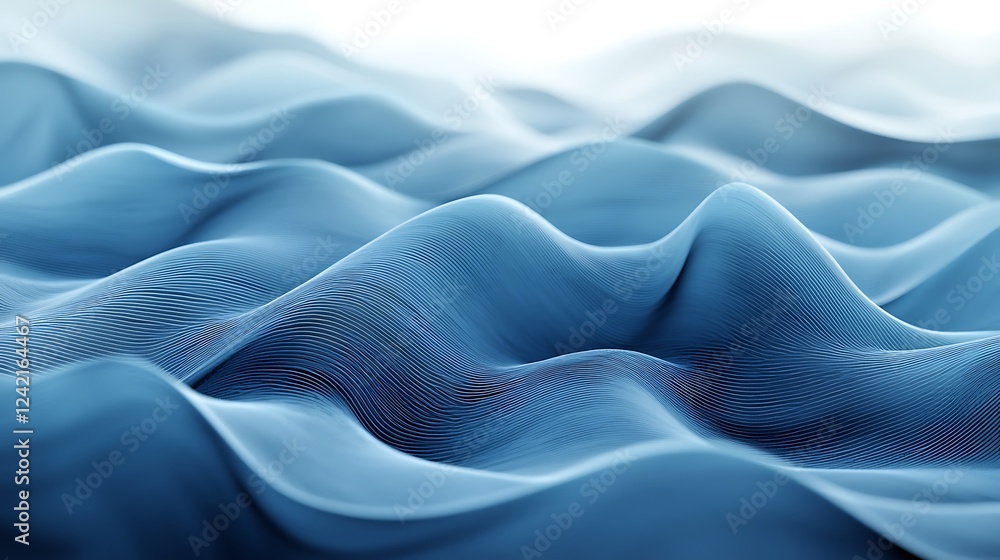 Aufkleber a dynamic wave pattern with soft grainy texture, creating a gentle yet captivating gradient effect p