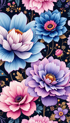 Obraz premium macro flower illustration flora backgraund
