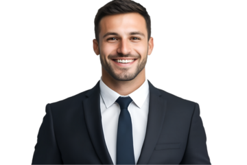 portrait of a handsome young businessman