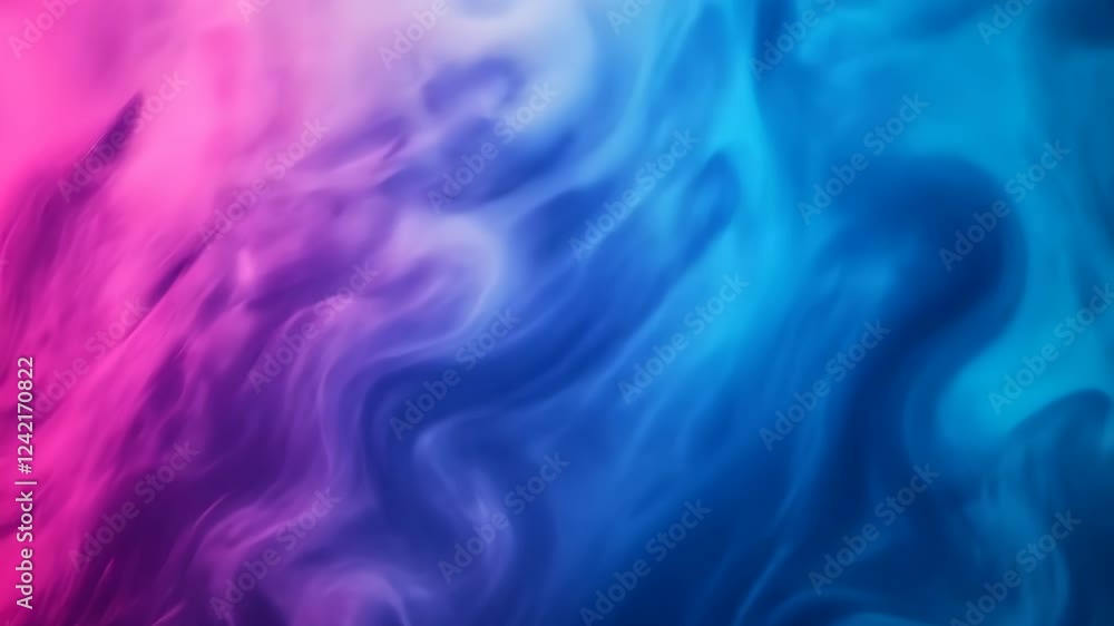 Poster unique design abstract digital pixel noise glitch error in vibrant blue and pink gradient background