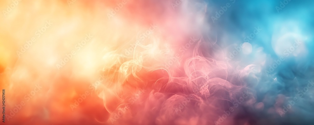 Poster a gentle pastel-colored blur, creating a soft, dreamy background perfect for any visual that needs a