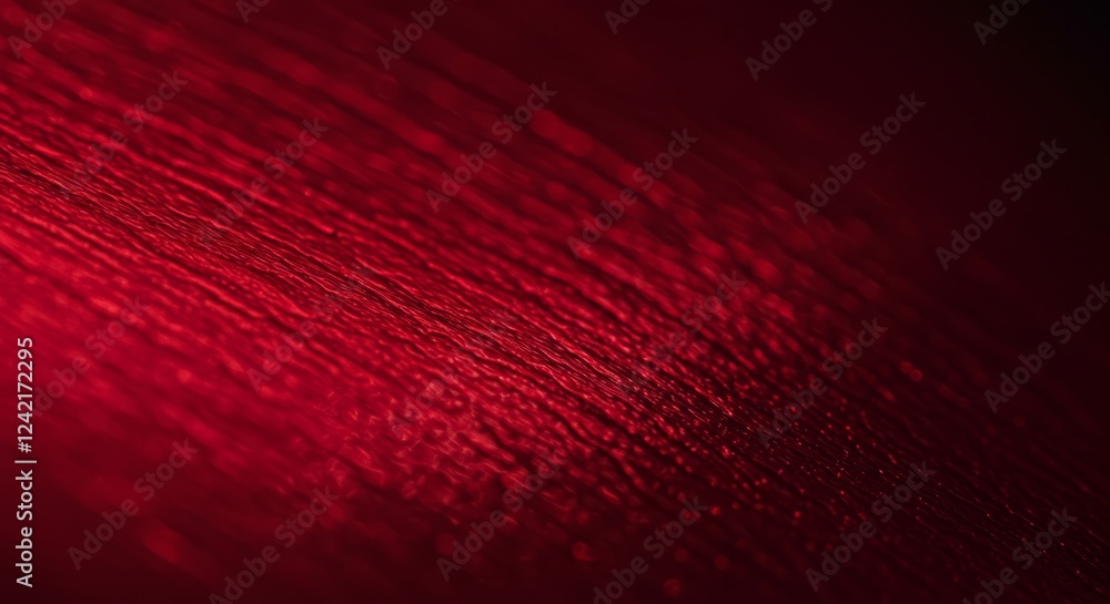 Poster deep red textured surface with glowing lines