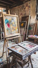 An Abandoned Artist's Studio: A Canvas of Memories.