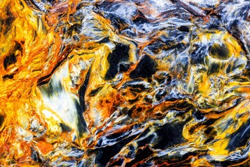USA, Washington State, Sammamish. Close-up pattern design of Petersite from Namibia