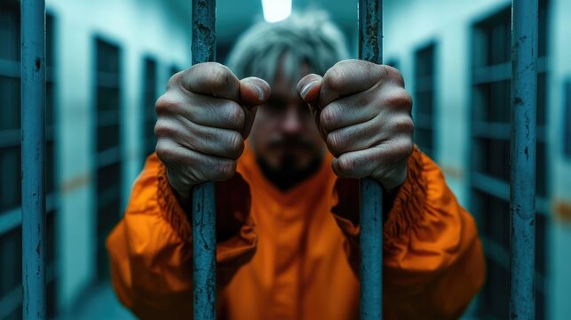 Prison existence: captive individual, restricted rights, enclosed space, penal institution, disciplined schedule, societal reintegration, barred surroundings, inmate reality, confined living.