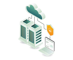 Cloud server security network computer management