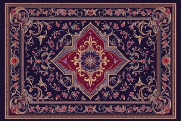 Opulent Baroque Tapestry: A Rich Tapestry Design