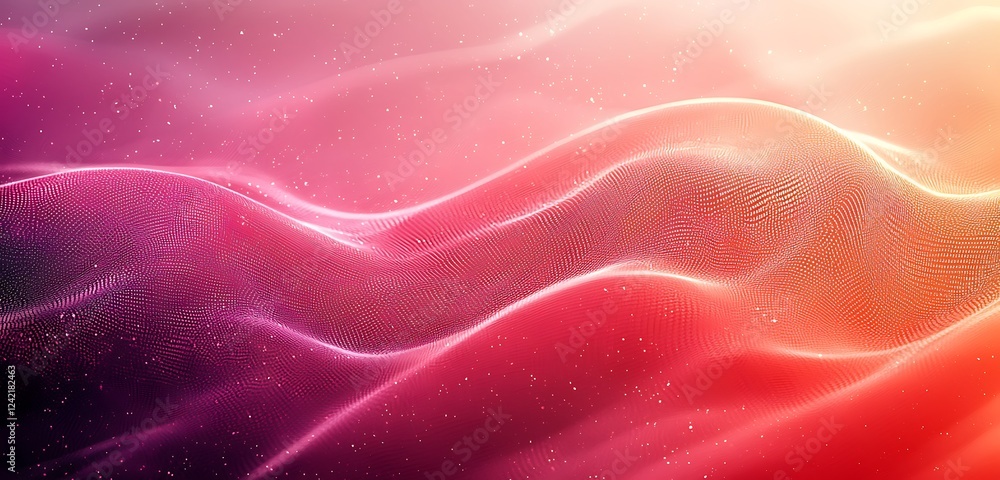 Aufkleber a grainy texture background with a blurred gradient in red and pink, featuring dynamic wave textures