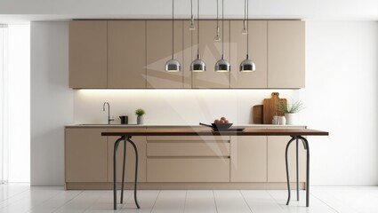 table in the kitchen