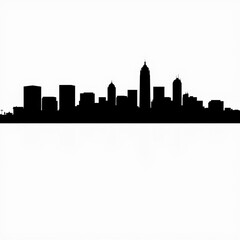 Portland city skyline vector illustration skyline silhouette 