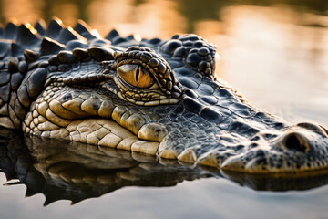 Obraz premium close up of a crocodile