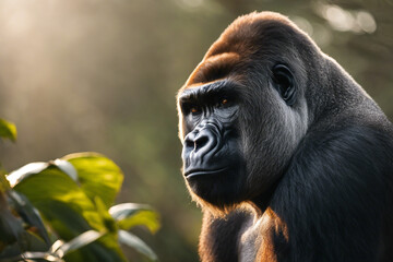 Fototapeta premium Portrait of a gorilla