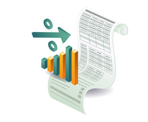 Business development report sheet paper