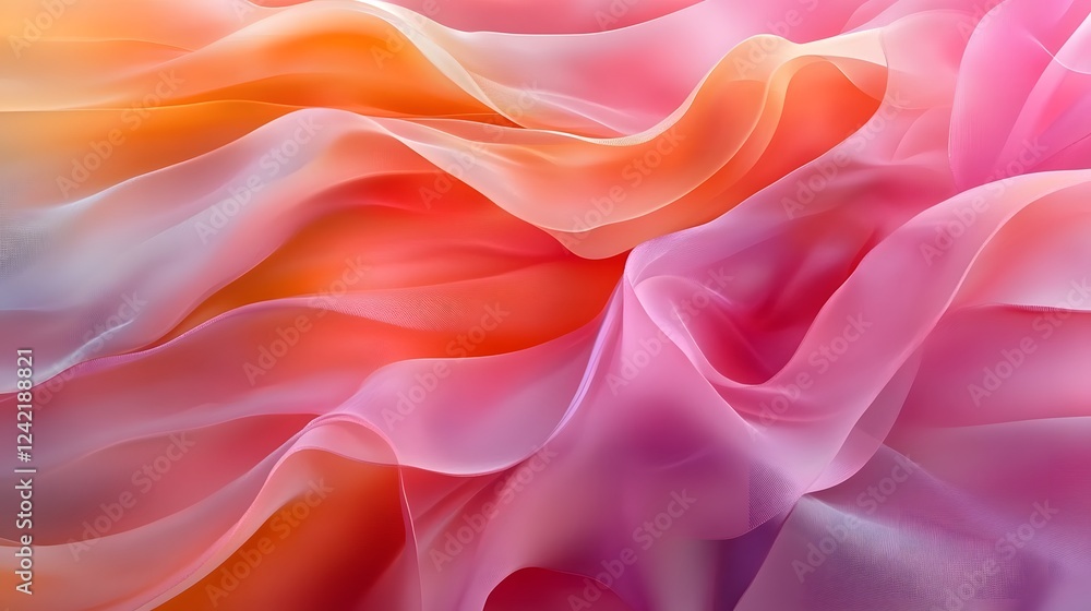 Poster a dynamic composition with transparent shapes and vibrant gradients evokes movement and energy, crea