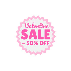 Valentine Sale Label