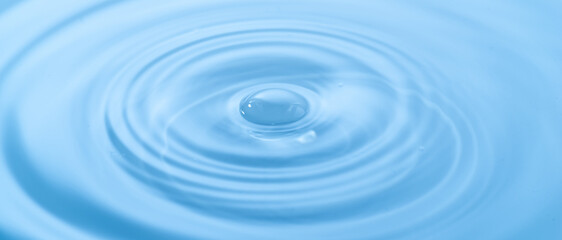 美しい水面の波紋