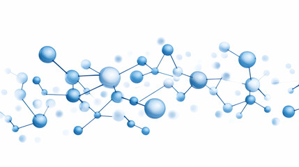 Molecular structure, science, connection, abstract, network, white background, research, medical illustration
