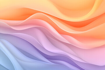 Fototapeta premium Abstract pastel waves, design background