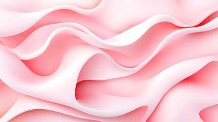Fototapeta premium Pink waves abstract background, soft texture, design element for website or print