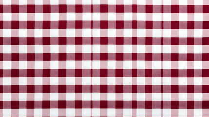 Red and white checkered tablecloth texture background