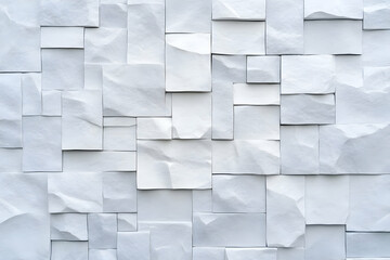 White textured square wall panel