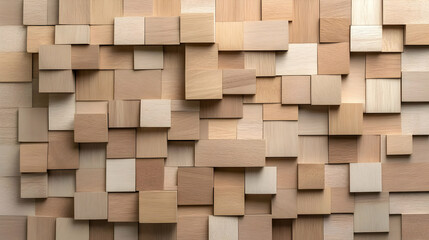 Wooden cube wall texture background (11)