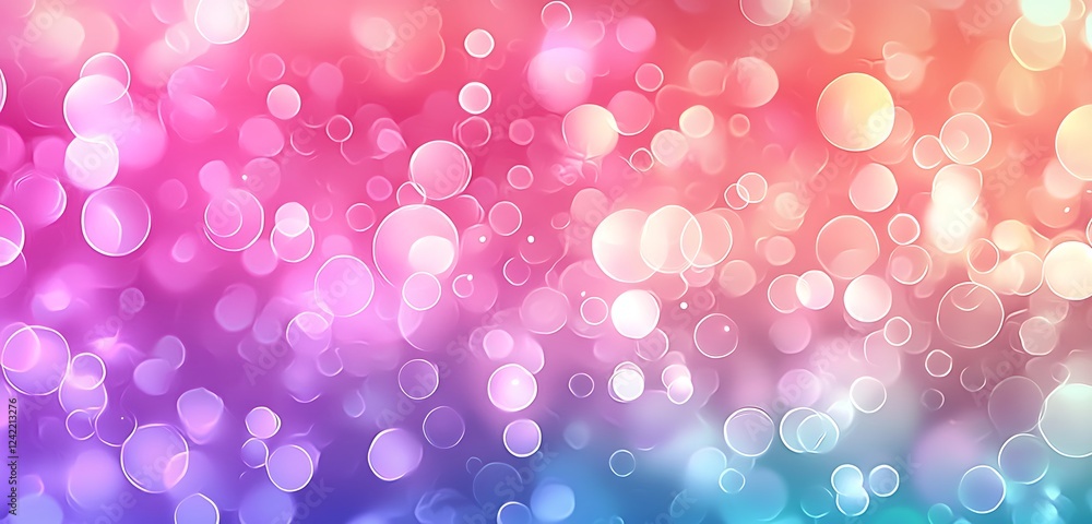 Poster a minimalistic holographic gradient background in trendy soft pastel colors, featuring an elegant so