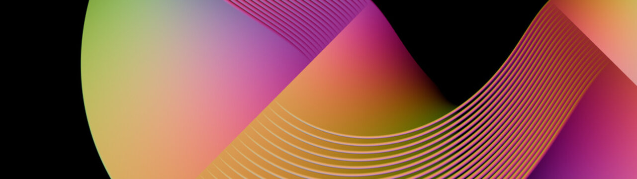 Bright color geometric background.