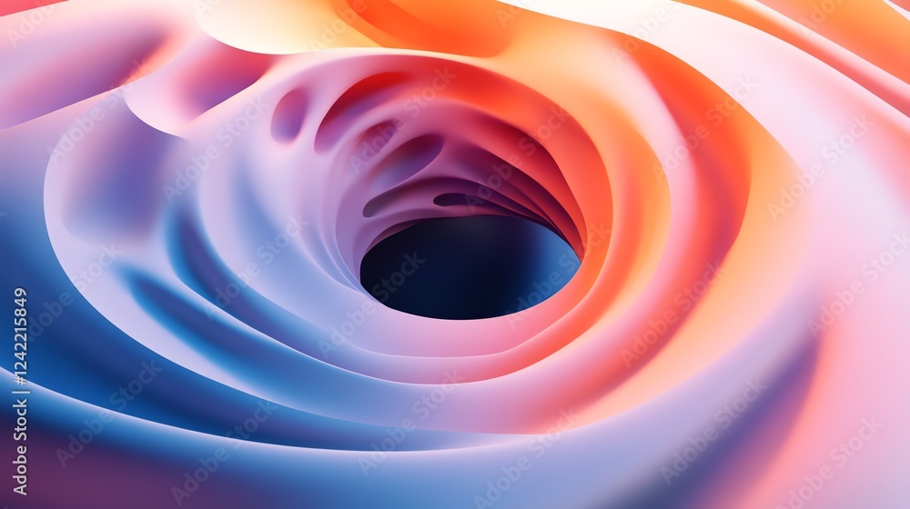 Poster dynamic swirling patterns create a mesmerizing visual effect with vibrant colors and depth