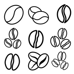 coffee beans vector illustration