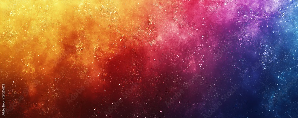 Poster a multicolor gradient background with grainy noise texture, perfect for adding vibrant colors to any