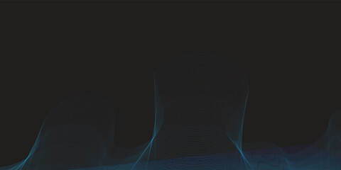 Illustration background with soft and elegant blue waves. Premium design for wallpaper, banner, poster.