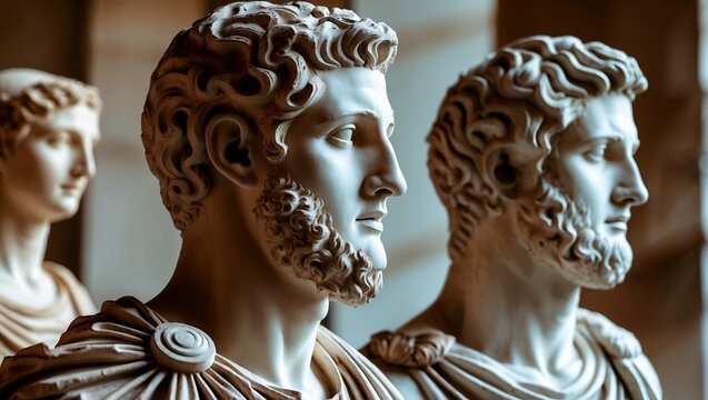 Ancient greek statue busts showcasing timeless cultural heritage