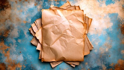 Blank rustic paper for creative artistic projects