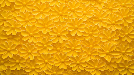 Yellow flower wall decor background